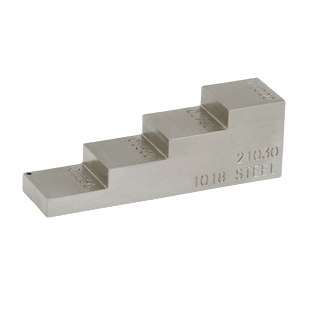 Block de Calibración 4 Pasos Material: Aluminio.